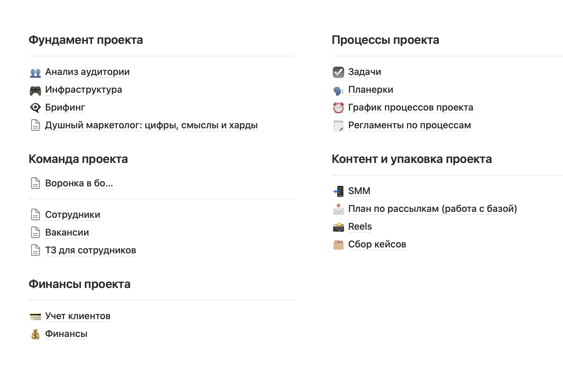 Пример процесса